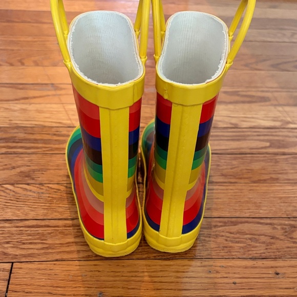LONECONE Kids Colorful Striped Rain Boots - Picture 6 of 7